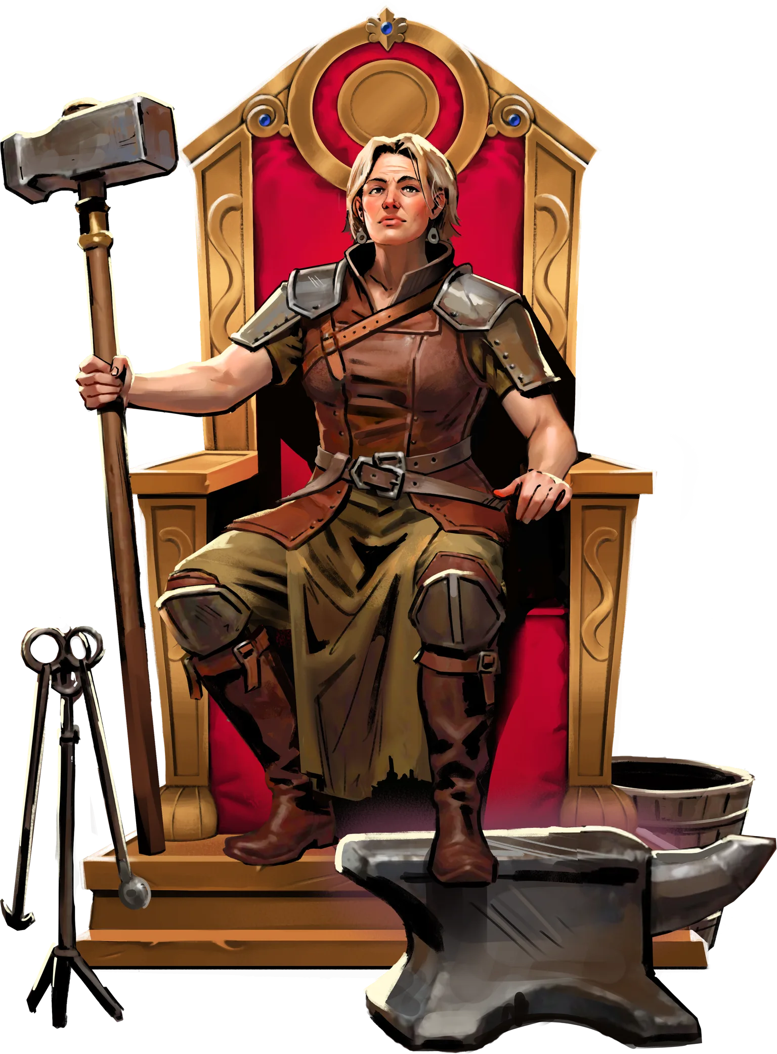 The Blacksmith with hammer and anvil